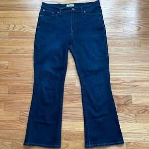 Madewell Cali Demi-Boot Jeans  Sz 32T B18